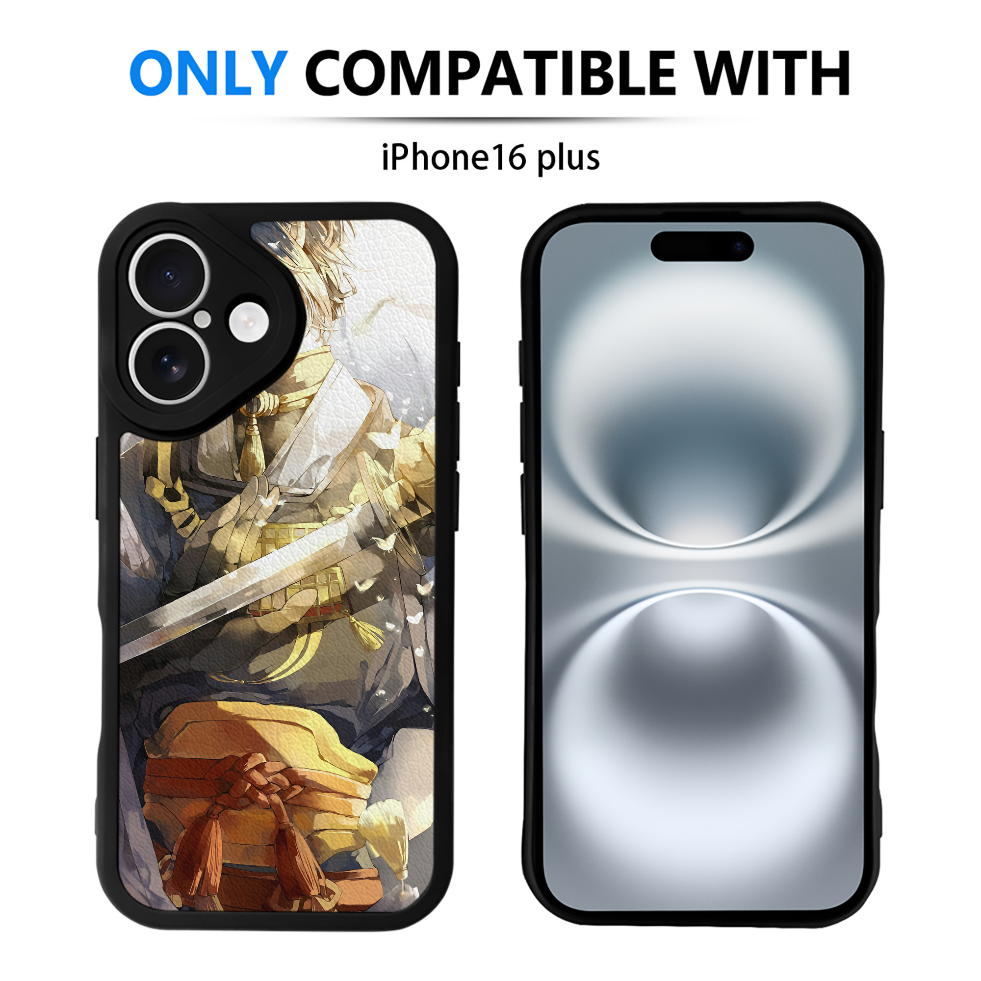 （画像用） 刀剣乱舞 Touken Ranbu 【iPhone 16シリーズ対応】シリコンスマホケース（レザー調） 材質：シリコン